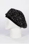 Берет Mike Ambaroff Пайетки цвет Чёрный