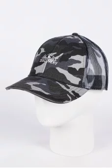Бейсболка BM124146 сетка камуф DISCOVERY джинс 57 59   60% х/б 40% п/э