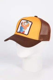 Бейсболка 4you PAT цвет Коричневый/Желтый размер 57-59