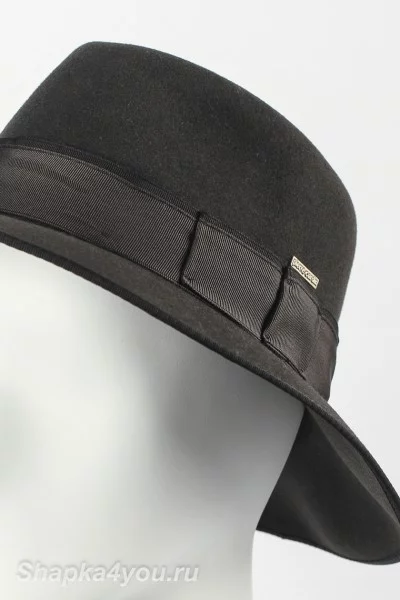 Шляпа с широкими полями Pierre Cardin  цвет Серый темный
