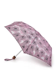 Зонт 5 сложений Fulton Tiny цвет Бело-розовый