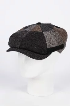 Кепка восьмиклинка MONOMAKH 35-6524 цвет Серо-бежевый размер 58