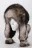 Ушанка Darga Hats Зимушка цвет Черно-белый размер 57-58