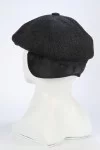 Кепка восьмиклинка Starkoff Драп Пике цвет Черный угольный размер 58
