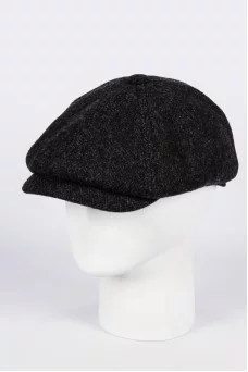 Кепка восьмиклинка Starkoff Драп Фортуна цвет Чёрный размер 56
