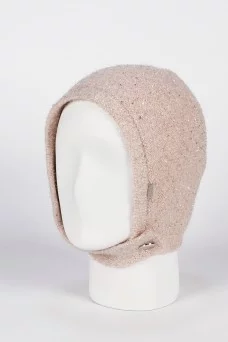 Шапка чепчик Ferz Мишель цвет Пудровый