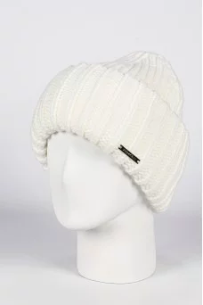 Шапка с отворотом Ferz Натали цвет Белый