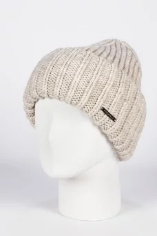 Шапка с отворотом Ferz Натали цвет Бежевый светлый