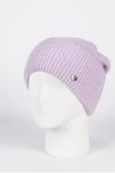 Шапка с отворотом Ferz Полли цвет Сиреневый светлый