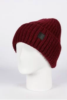Шапка с отворотом Ferz Венесуэла цвет Бордовый темный