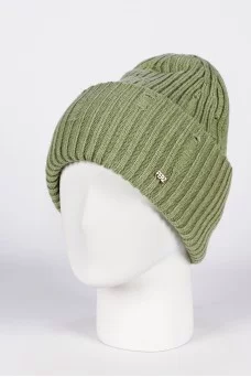 Шапка с отворотом Ferz Версус цвет Полынь