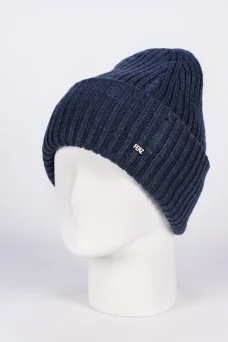 Шапка с отворотом Ferz Версус цвет Джинсовый Шапка с отворотом Ferz Версус цвет Джинсовый