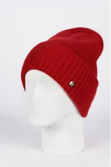 Шапка с отворотом Ferz Джемма цвет Бордовый Шапка с отворотом Ferz Джемма цвет Бордовый