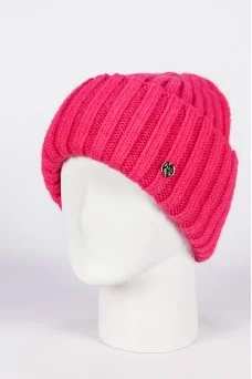Шапка с отворотом Ferz Аргенина цвет Фуксия