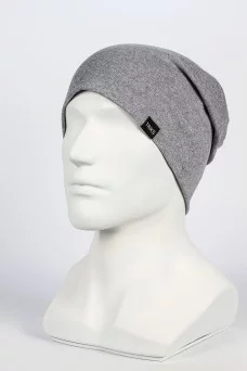 Шапка с защипом Triks  цвет Серый светлый меланж