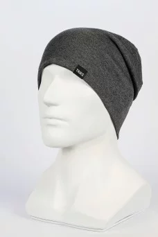 Шапка с защипом Triks  цвет Серый темный меланж