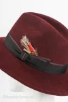 Шляпа с широкими полями Pierre Cardin  цвет Бордовый темный размер M