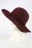 Шляпа с широкими полями ШАРМ  цвет Винный темный размер UNI