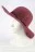 Шляпа с широкими полями ШАРМ  цвет Брусничный пепельный размер UNI