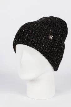 Шапка с отворотом Ferz Римма цвет Чёрный