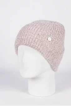 Шапка с отворотом Ferz Римма цвет Розовый светлый