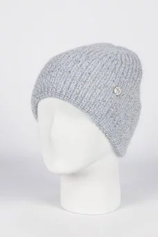 Шапка с отворотом Ferz Римма цвет Голубой