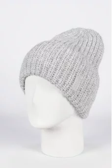 Шапка с отворотом Ferz Селеста цвет Серый светлый