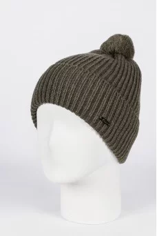 Шапка с помпоном Ferz Торрес цвет Хаки темный