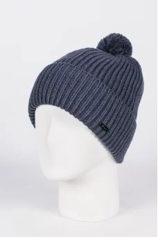 Шапка с помпоном Ferz Торрес цвет Джинсовый