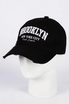 Бейсболка Fashion Caps Brooklyn цвет Чёрный размер 56-58