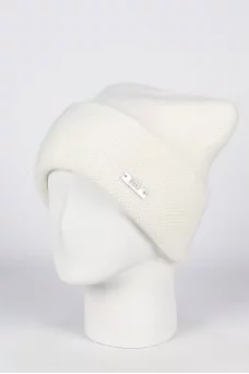 Шапка с отворотом Ferz Гламур цвет Белый