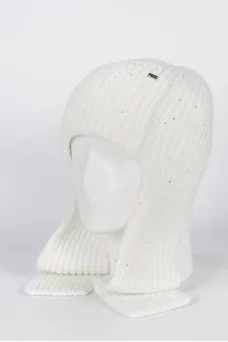 Шапка ушанка Ferz Блисс цвет Белый размер 56-58