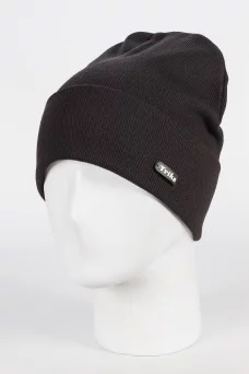 Шапка с отворотом Triks Кашкорсе цвет Чёрный
