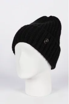 Шапка с отворотом Ferz Фабия цвет Чёрный