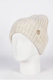 Шапка с отворотом Ferz Фабия цвет Бежевый светлый