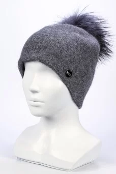 Колпак шапка Weaving-designe Виталина цвет Серый