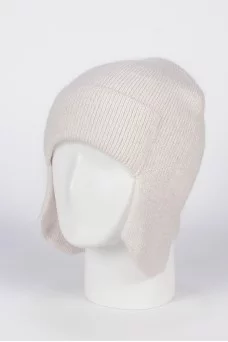 4200802 Ушанка  "ASYA" кремовый