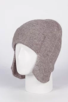 4200872 Ушанка  "ASYA" св.серый