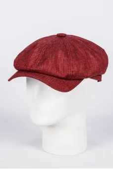 Кепка британка Fredrikson 3092 цвет Бордовый размер 56