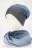 Комплект (шапка и снуд) AиB  цвет Серо-голубой