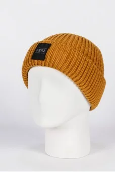 Шапка с отворотом Ferz Бэрри цвет Охра