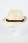 Шляпа соломенная ШАТУШ Трилби цвет Кремовый размер UNI