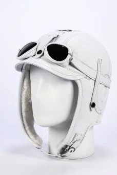 Шлем ушанка NST ПИЛОТ очки цвет Белый размер 57