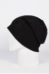 Колпак шапка SAYA EMBRA Кашкорсе стразы цвет Чёрный Колпак шапка SAYA EMBRA Кашкорсе стразы цвет Чёрный