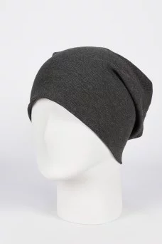 Колпак шапка SAYA EMBRA Кашкорсе "шелк" цвет Серый темный