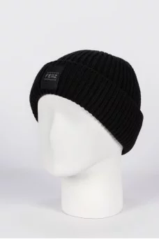 Шапка с отворотом Ferz Бэрри цвет Чёрный