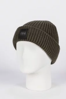 Шапка с отворотом Ferz Бэрри цвет Хаки темный