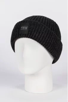 Шапка с отворотом Ferz Бэрри цвет Серый темный