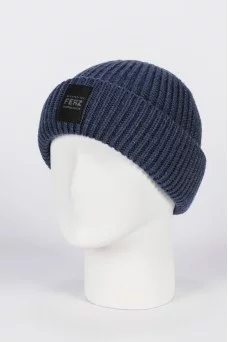Шапка с отворотом Ferz Бэрри цвет Джинсовый