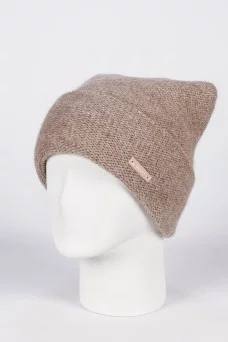 Шапка с отворотом Ferz Гламур цвет Бежевый тёмный